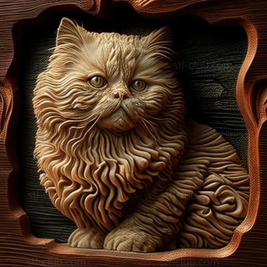 3D model st Selkirk Rex cat (STL)